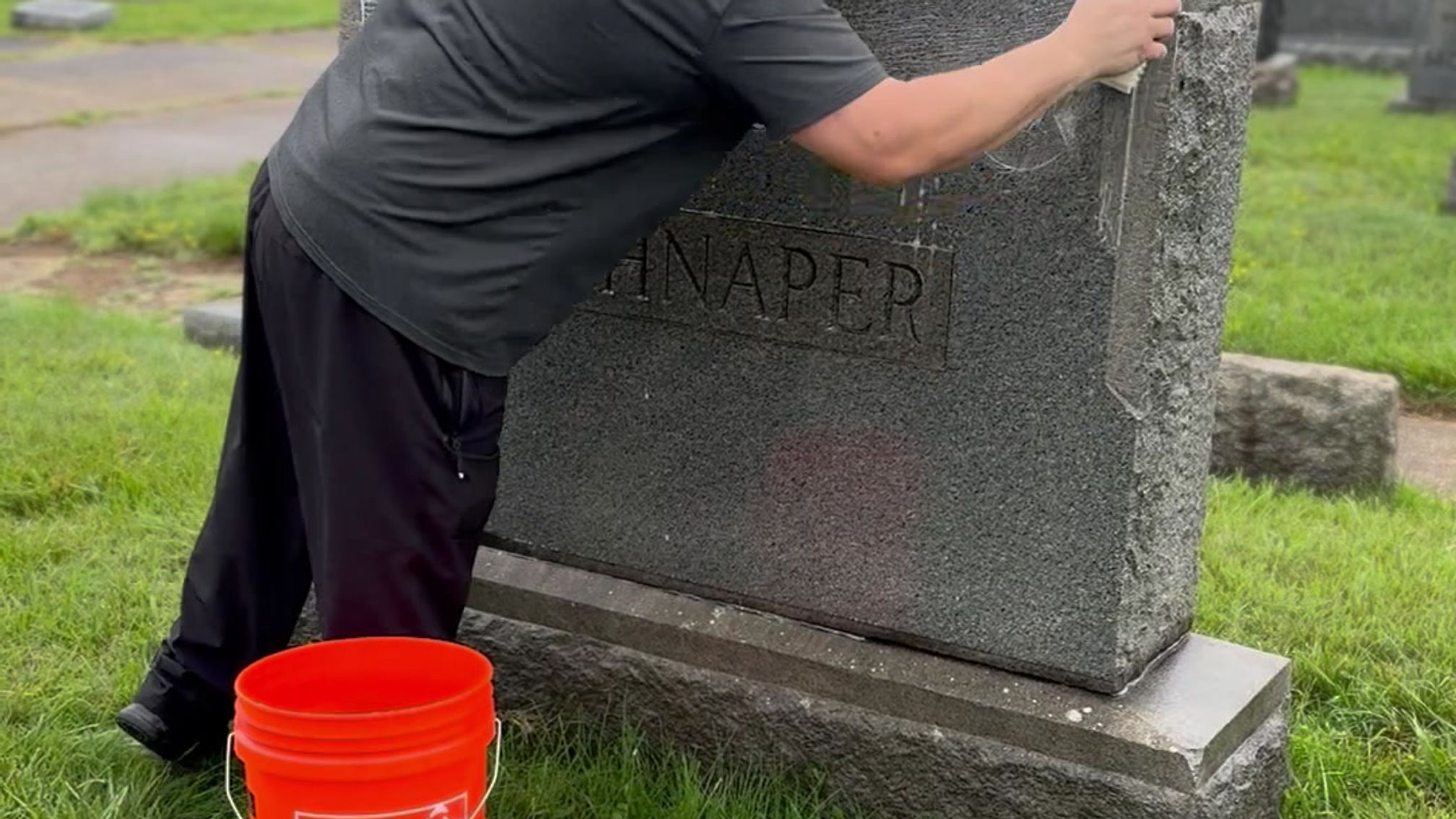 Levinson Monuments First Monument Cleaning